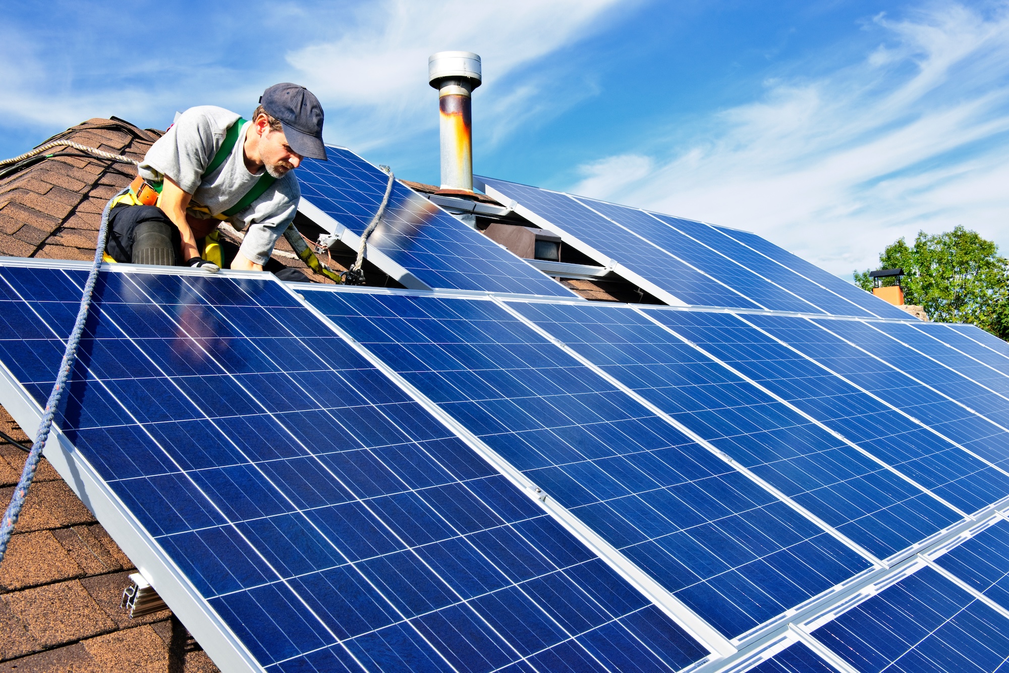 Image of a Solar install and service provided by Affordable Solar